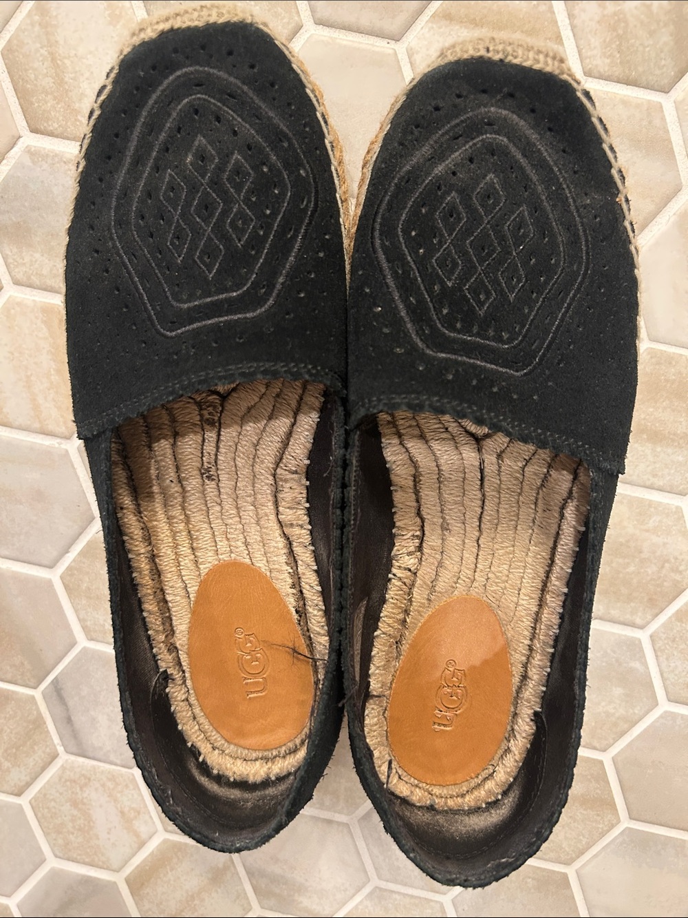 Ugg Suede Espadrilles Size 7.5 Used Worn In